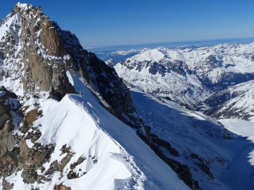 Les Courtes – Nordwand über die Schweizerführe